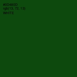 #0D480D - Dark Fern Color Image